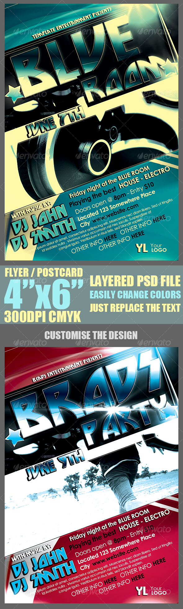 Modern Flyer Template - Clubs & Parties Events