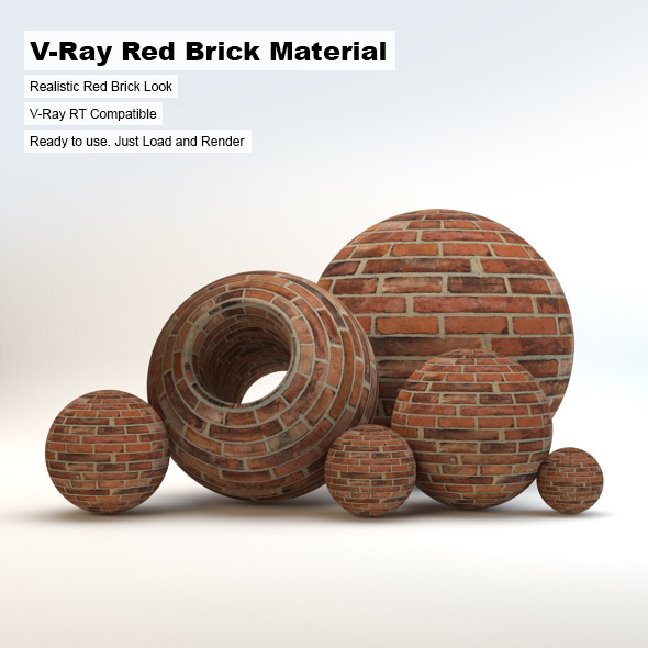 V-Ray Red Brick - 3Docean 3104029