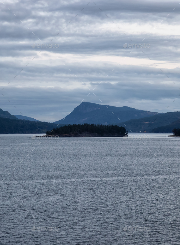 Gulf Islands on the West Coast of Pacific Ocean Stock Photo by edb3_16