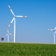 Modern wind turbines in a grainfield - PhotoDune Item for Sale