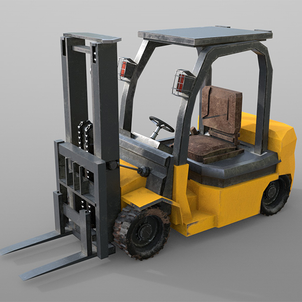 Forklift 3d model - 3Docean 34110674