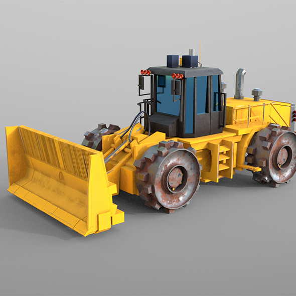 Land compactor 3d - 3Docean 34110709