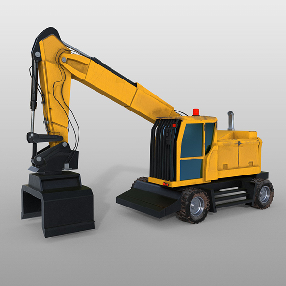 Wheel Excavator 3d - 3Docean 34110799