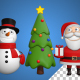 Santa Snowman Christmas Tree - VideoHive Item for Sale