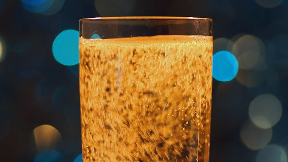 Glass With Sparkling Wine