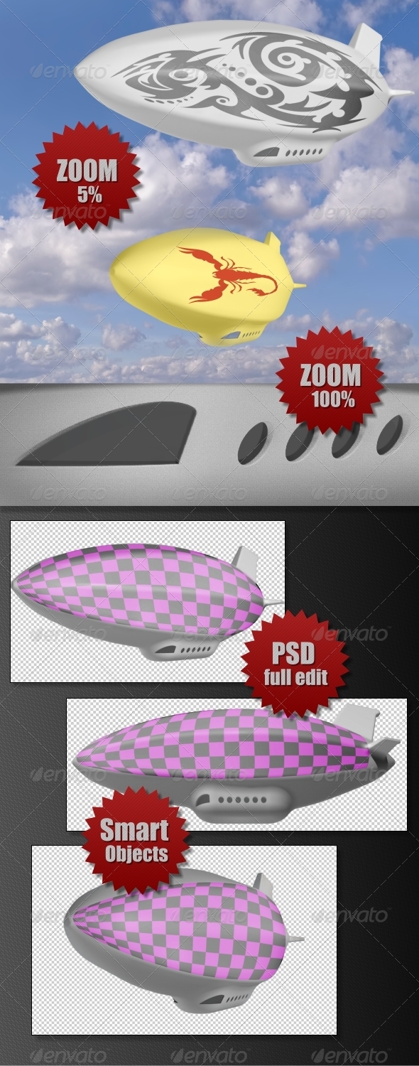 Airship - Objects 3D Renders