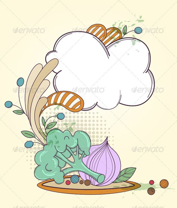 Plate with a Salad - Food Objects