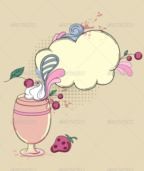 Drink with Berry - Food Objects