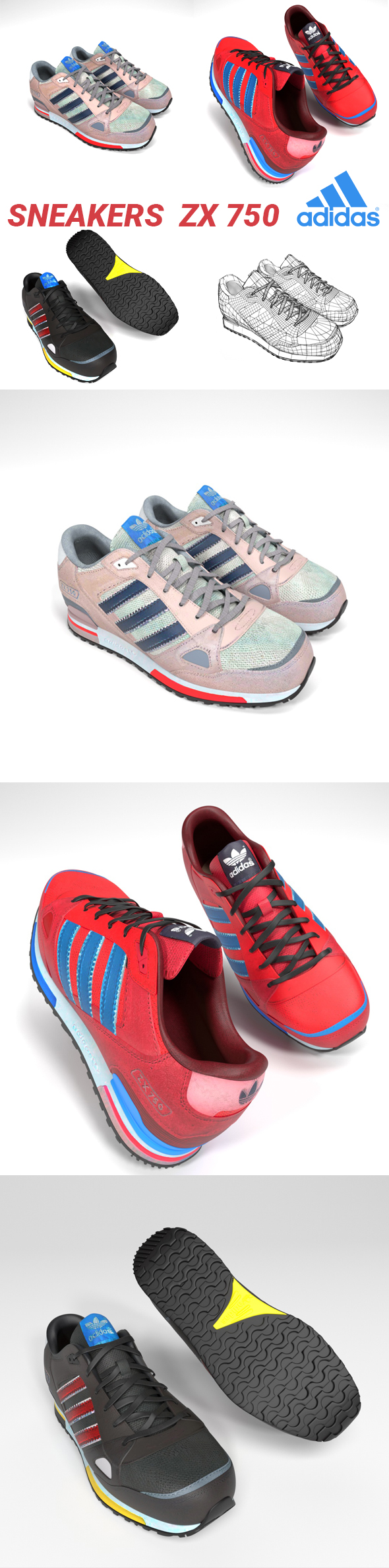 Sneakers Adidas zx - 3Docean 34126132