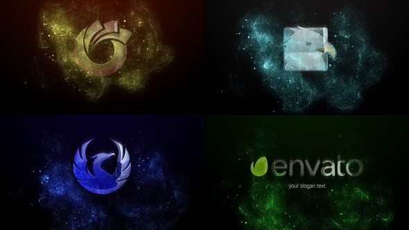 Elegant Particle Logo Logo Stings template preview