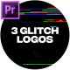 Glitch Logos For Premiere Pro - VideoHive Item for Sale