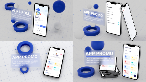 Glass App Promo Product Promo template preview