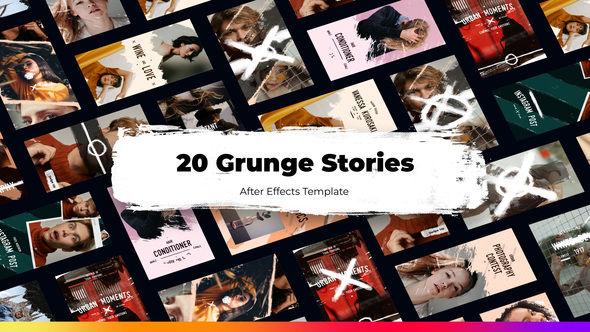 20 Urban Grunge Instagram Stories Reels Product Promo template preview