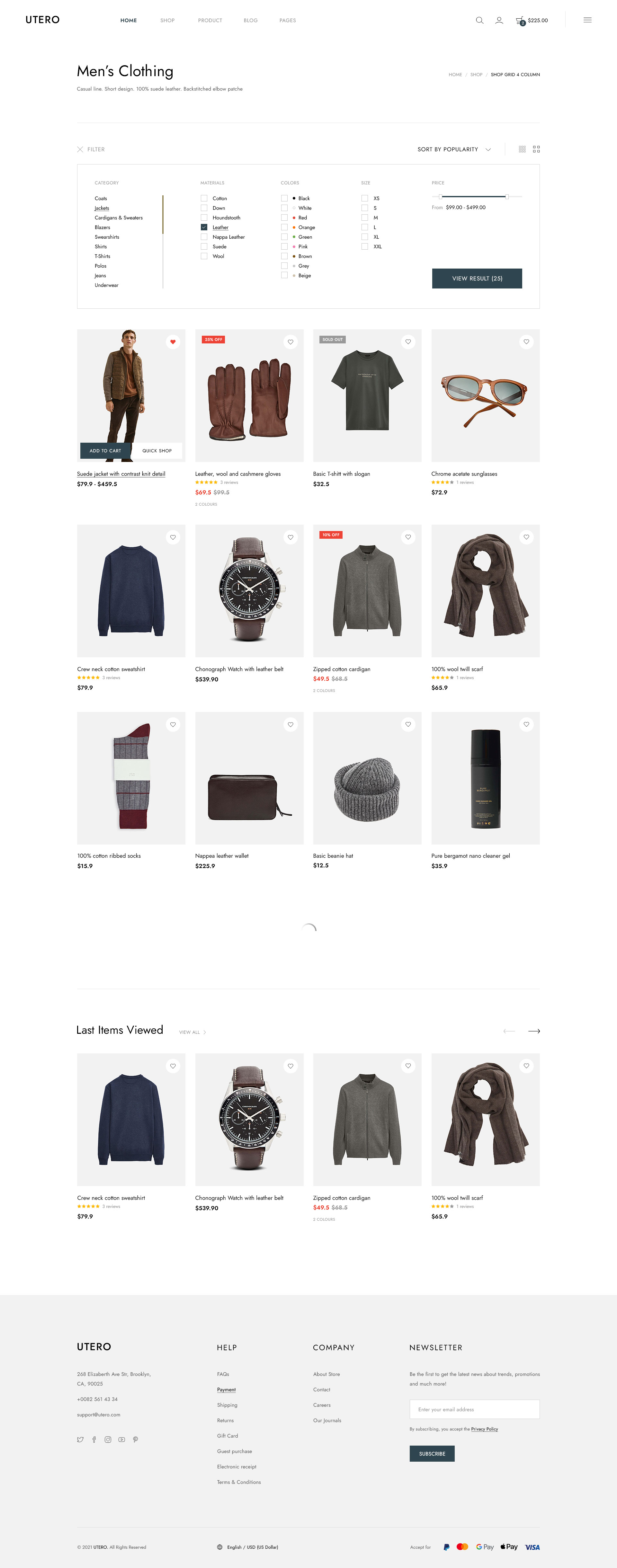 Utero - Minimalist eCommerce PSD Template by LoganDang | ThemeForest