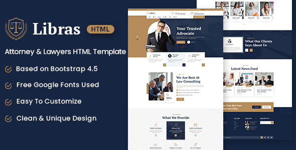 Libras - Attorney & Lawyers HTML Template by zcubedesign | ThemeForest