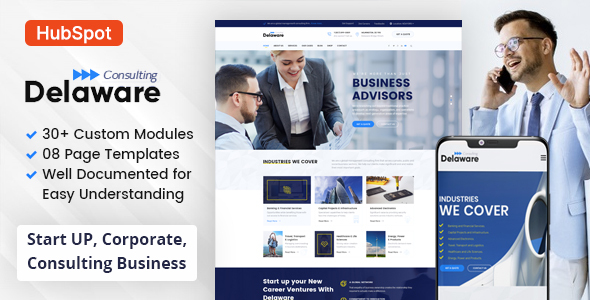Delaware - Consulting Business HubSpot Theme