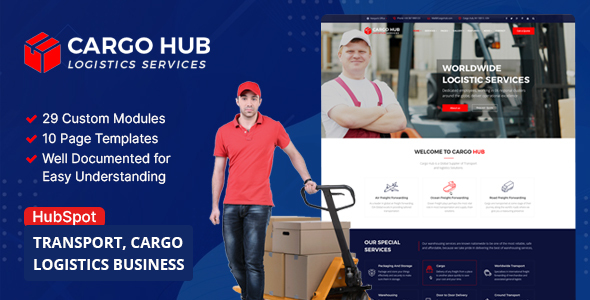 Cargo HUB - Transportation & Logistics HubSpot Theme
