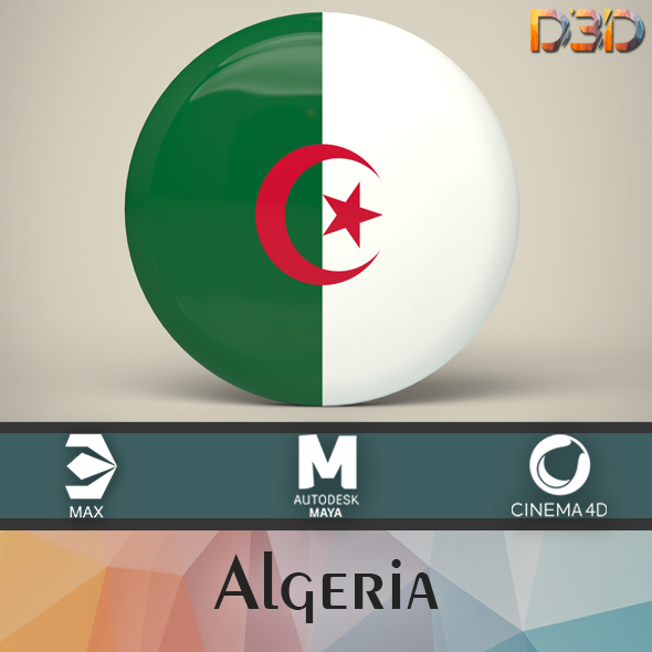 Algeria Badge - 3Docean 34151858