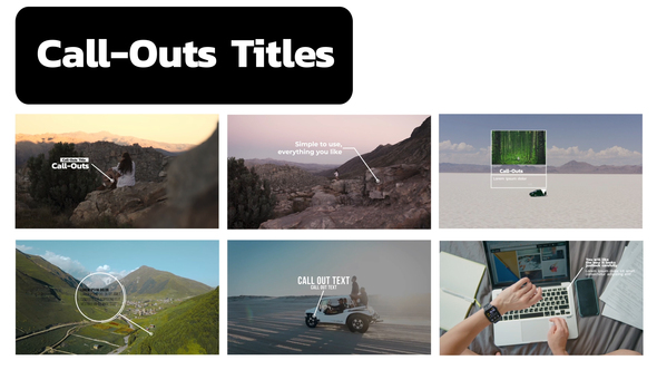 Call Outs Titles Pack(After Effects)