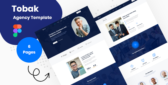 Tobak - Creative Business Agency Figma Template
