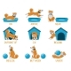 Learning English Prepositions with Cute Cartoon, Vectors