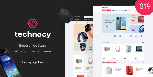 Technocy - Electronics Store WooCommerce Theme Free Download Lastes Version