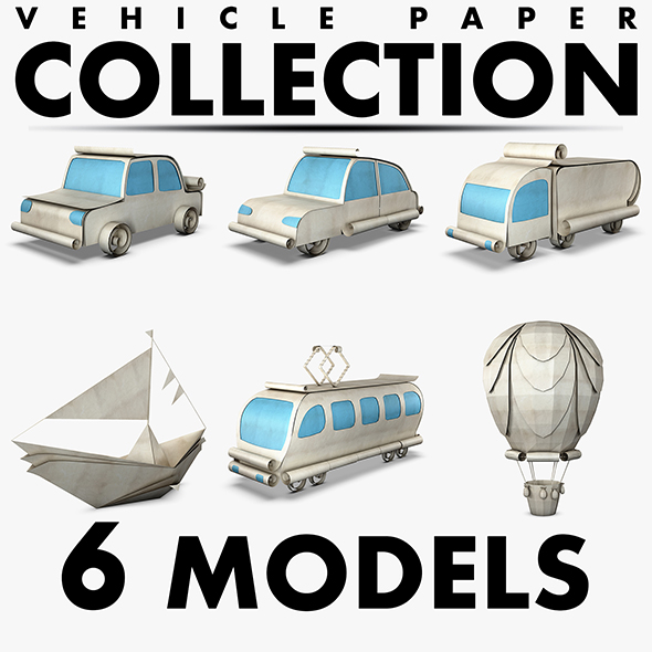 Vehicle Paper Collection - 3Docean 34158622