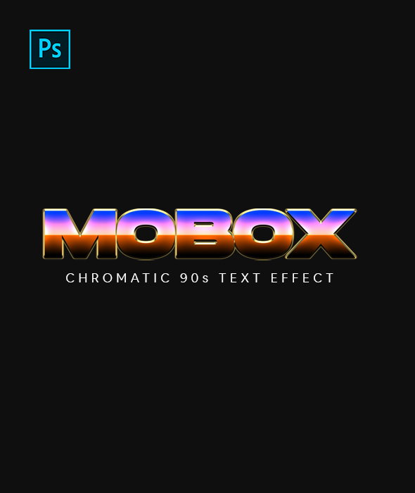 Chromatic 90s Text Effect