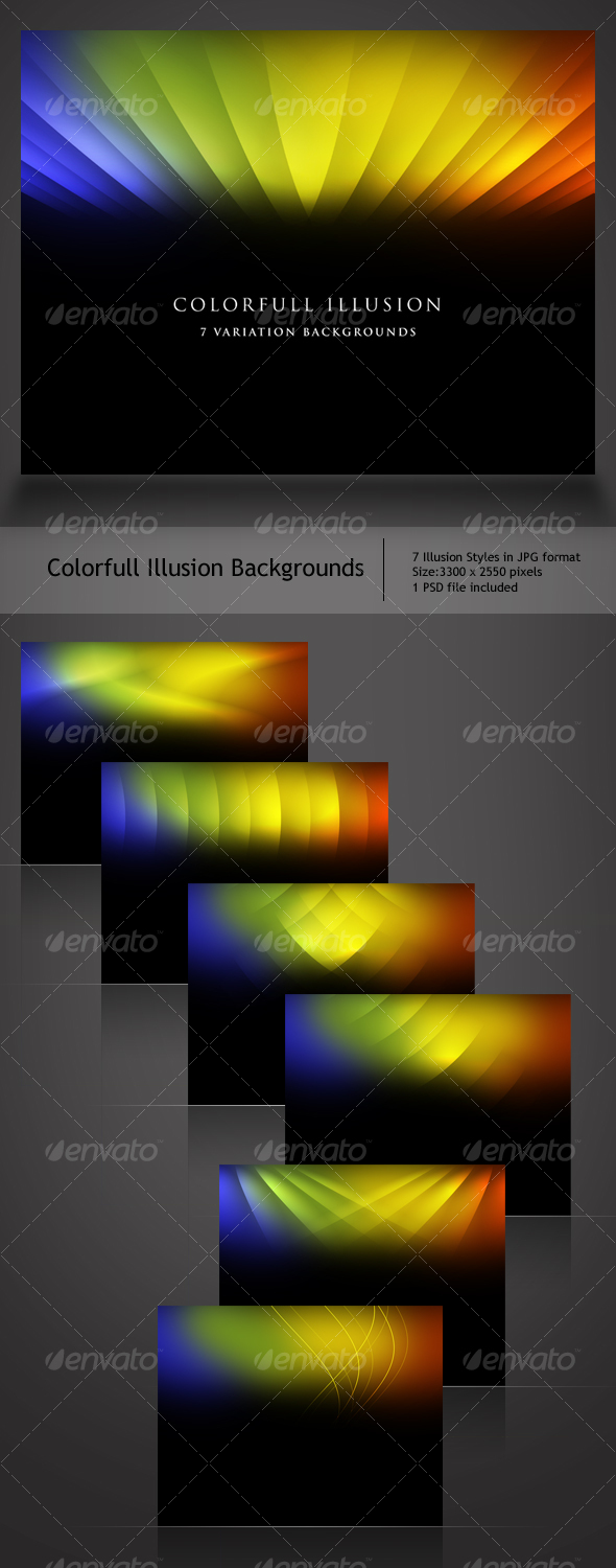 Colorful Illusion Backgrounds - Abstract Backgrounds