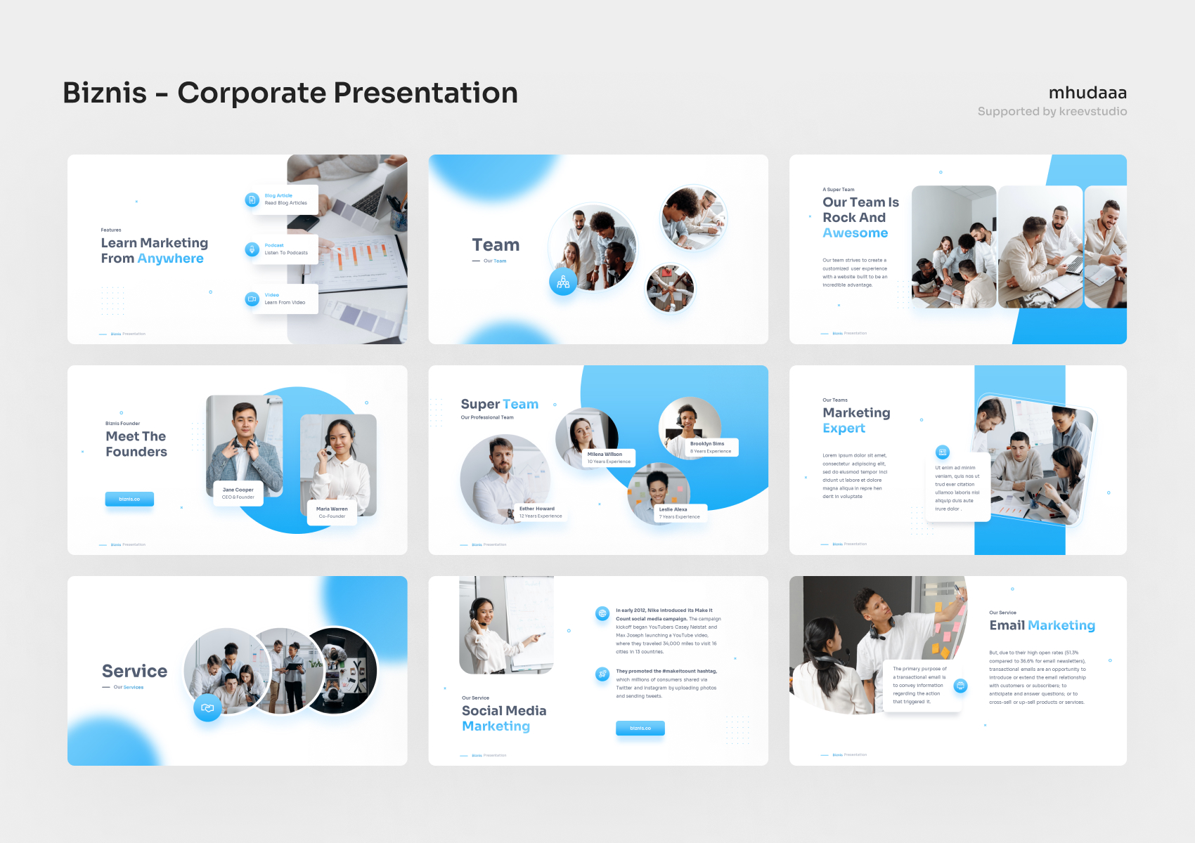 Biznis - Corporate PowerPoint Presentation, Presentation Templates