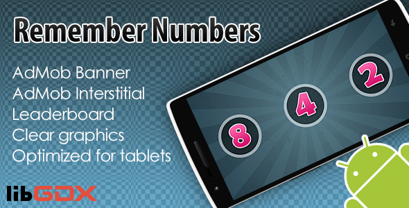 Remember Numbers with - CodeCanyon 15233510