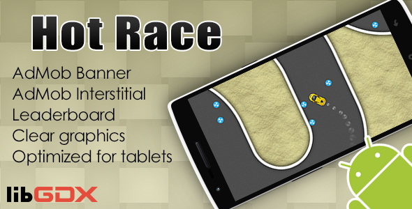 Hot Race with AdMob and Leaderboard