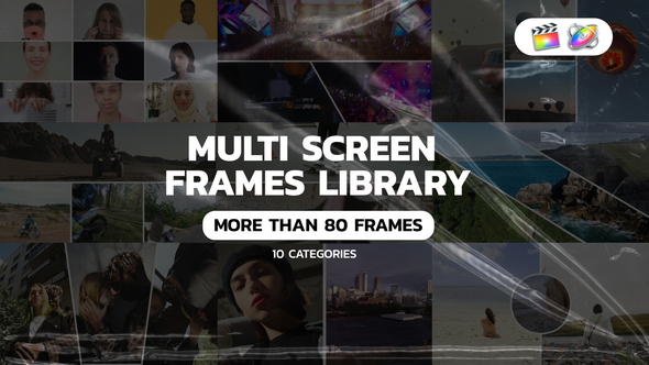 Multi Screen Frames Pack for Apple Motion and FCPX