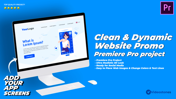 Dynamic & Clean Website Promo Video Premiere Pro