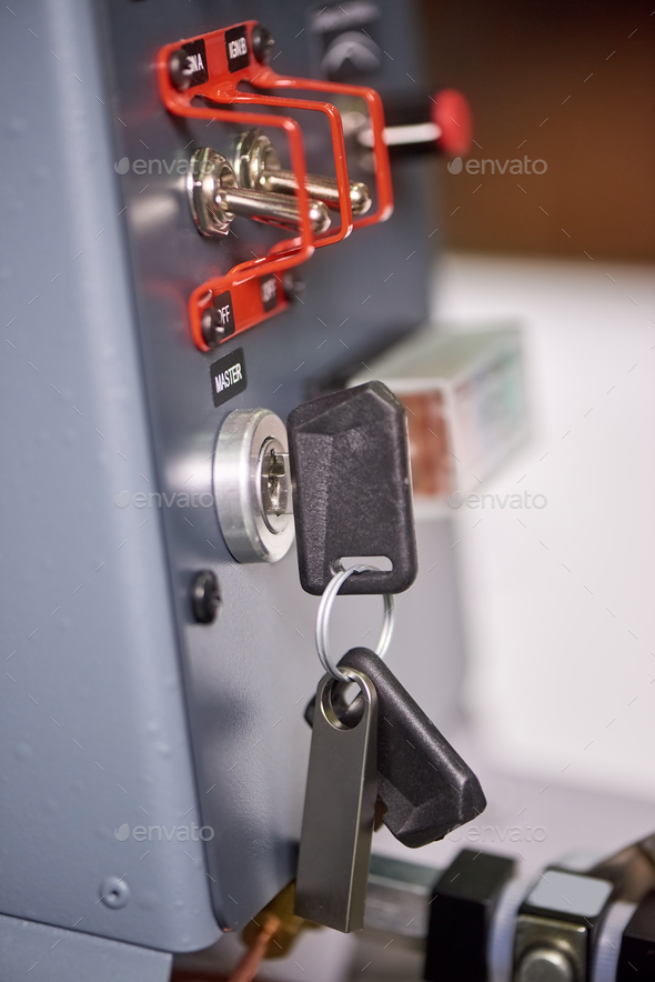 Airplane ignition key. Stock Photo by stockfilmstudio PhotoDune