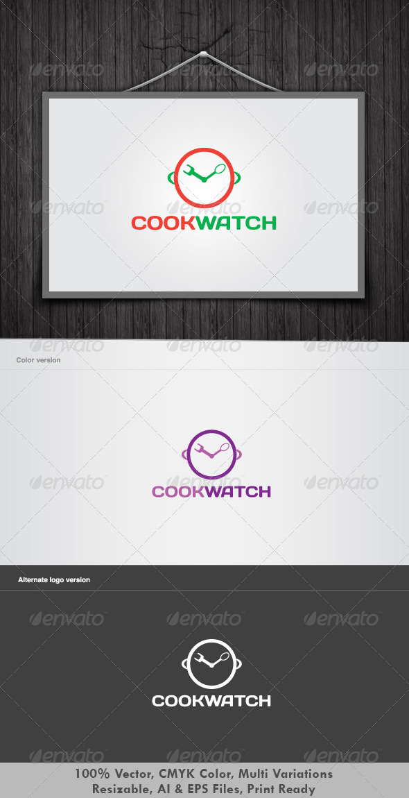Cookwatch Logo by dotnpix - Food Logo Templates