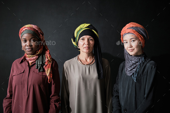Elegant women in hijabs - Stock Photo - Images
