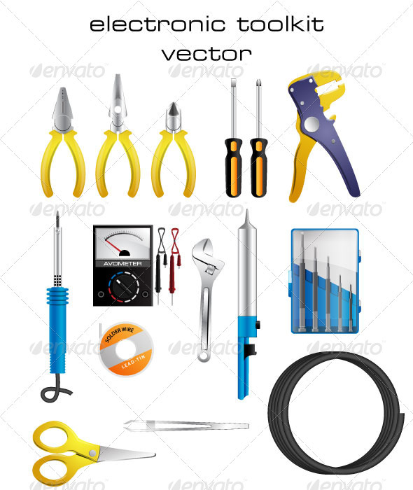 Electronic Toolkit Vector - Man-made Objects Objects
