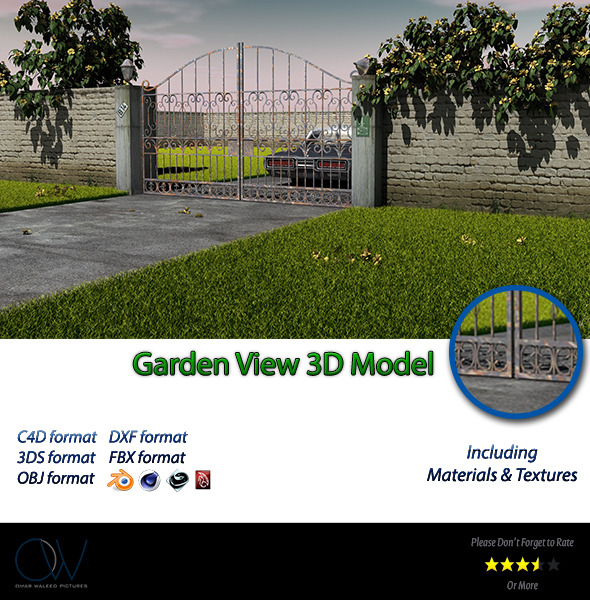 Garden View 3D - 3Docean 3115587