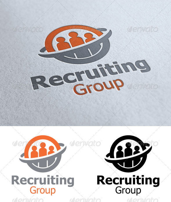 Recruiting Group - Humans Logo Templates