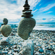 Stack of balanced stones on the beach - PhotoDune Item for Sale