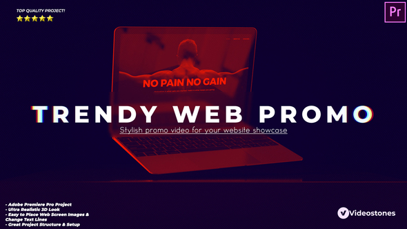 Trendy Website Promo - Web Demonstration Premiere Pro