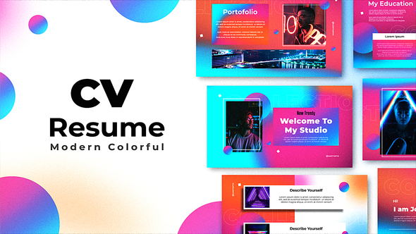 Colorful Gradient Slideshow