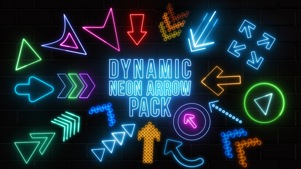 Dynamic Neon Arrows Pack