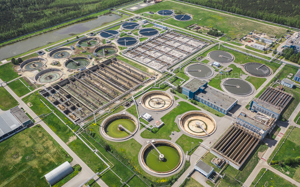 Water treatment facility Stock Photo by a_medvedkov | PhotoDune