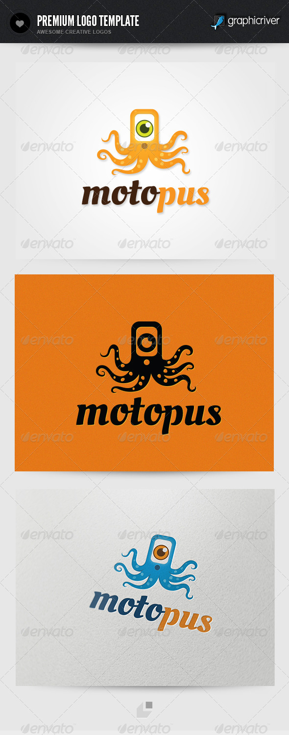 Motopus Logo - Animals Logo Templates