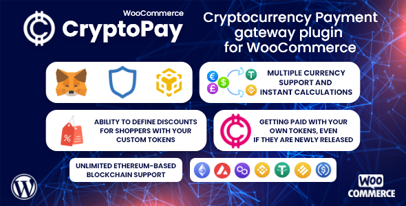 CryptoPay WooCommerce – Cryptocurrency payment gateway plugin