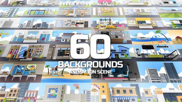 60 Backgrounds Animation Scene