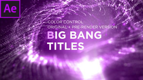 Big Bang Titles Titles template preview