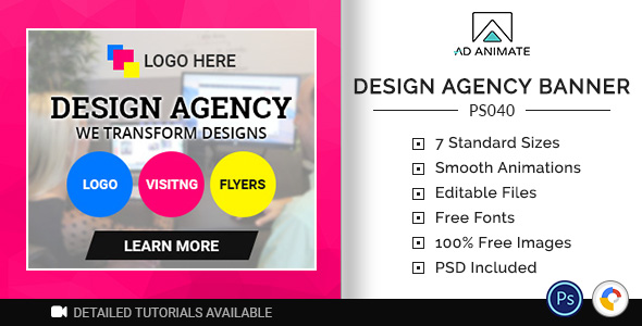 Professional Services | Design Agency Banner (PS040) Nulled